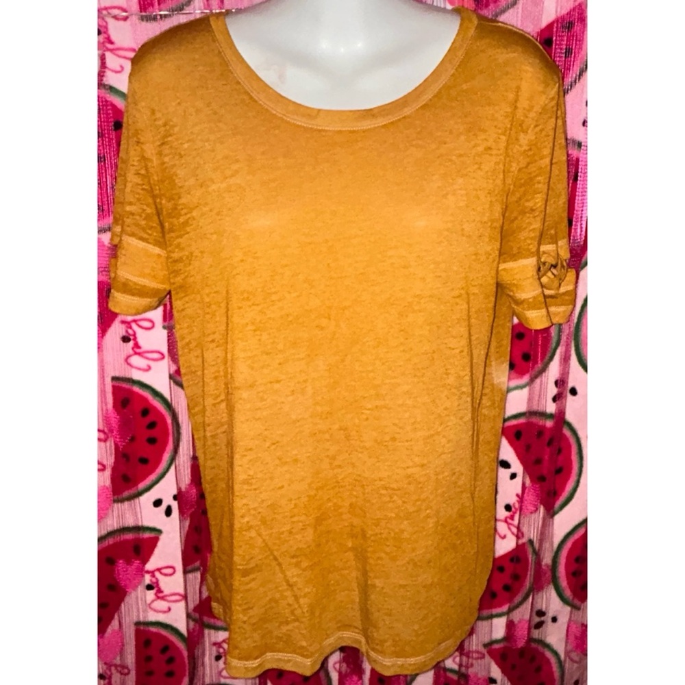 💛 Y2K Mudd Relaxed Lace-Up Sleeve T-Shirt